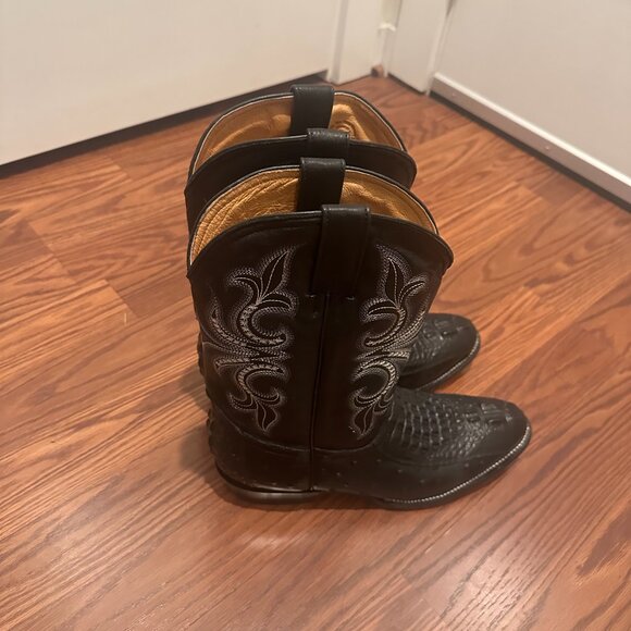 El Patron Men Alligator Leather CowBoy Boots - Picture 6 of 12